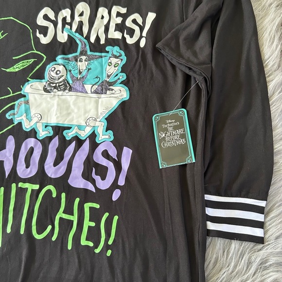 The Nightmare Before Christmas Pajama Shirt Women's Size XS Nightgown Sleepshirt - Picture 3 of 6